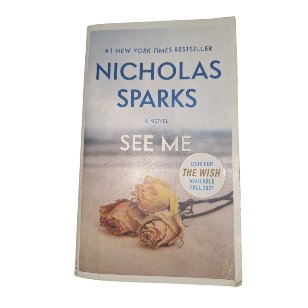 See Me Nicholas Sparks Mass Market Paperback Novel Romance Suspense